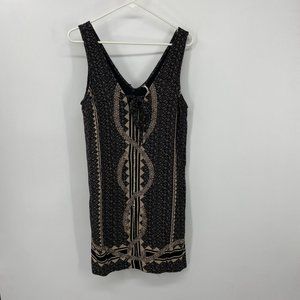 Free People Black Lace Front Dress XS